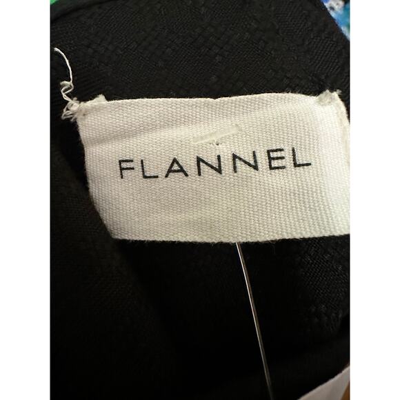 Flannel Black Long Sleeve Jumpsuit with Smocked Waist - Size 1 Small NWT - Picture 7 of 14